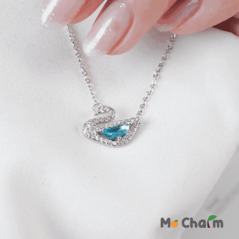 Dây Chuyền Mặt Đá Mơ Charm 