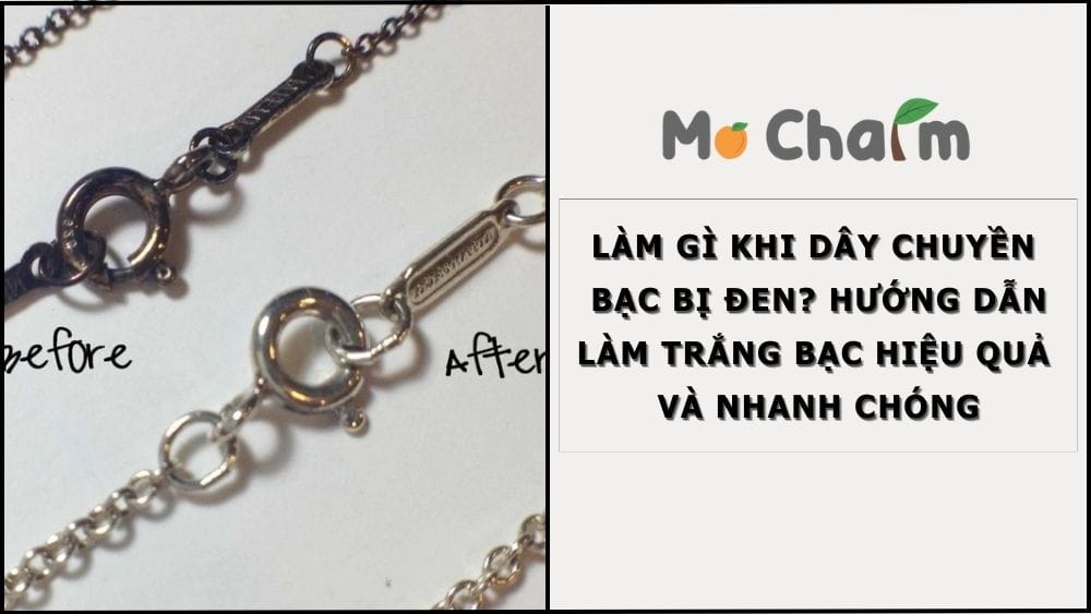 dây chuyền bạc bị đen phải làm sao