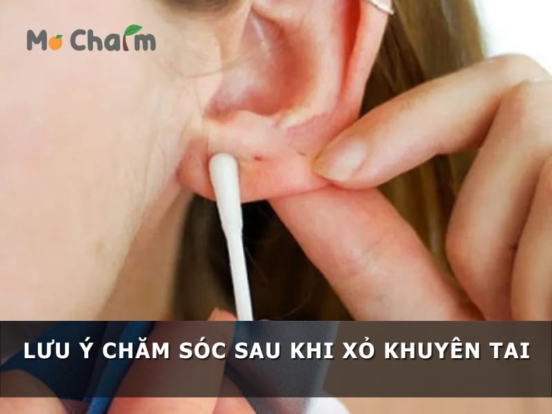 Lưu ý chăm sóc sau khi xỏ khuyên tai