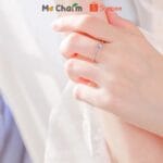 Nhẫn bạc nữ bạc s925 đá moonsonte khói 4